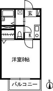 サニーホームズ松【2階】の間取り