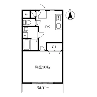 パレスノア【3階】の間取り