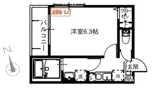 メルディア稲毛【3階】の間取り