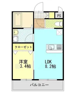 アビィターレ大石【3階】の間取り