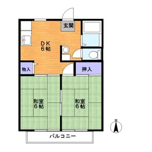 コーポシマザキ【1階】の間取り