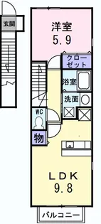フェルト M【2階】の間取り