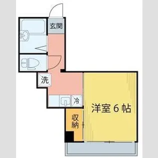 フッコウビル【4階】の間取り
