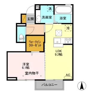 D-room京香【1階】の間取り
