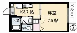 シャーメゾンウエスト【1階】の間取り