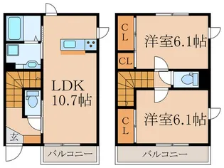 東京都杉並区今川1【一戸建】の間取り