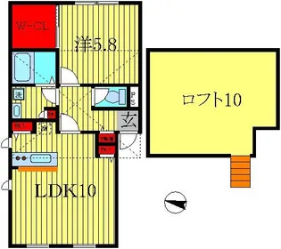 PRIMA NOZZE柏【1階】の間取り