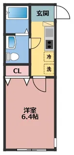 ハッピーヒルズ長後【3階】の間取り
