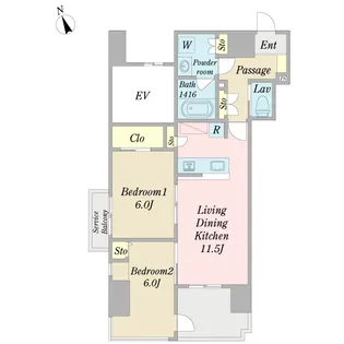 エル・ドール【4階】の間取り