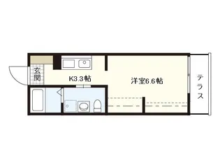 メゾンドリコリス西霞【1階】の間取り
