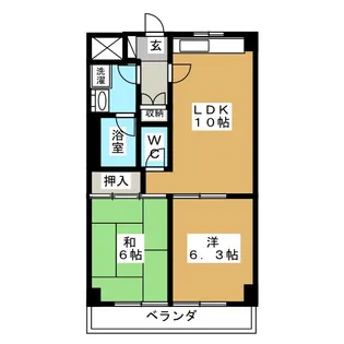 ロードサイドヒルズ【5階】の間取り