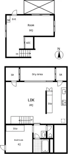 下北沢アパートメンツ【1階】の間取り