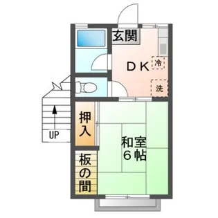 アリマハイツ【1階】の間取り