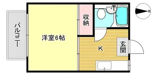 プチハウスしのざき【2階】の間取り