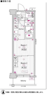 ガーラ・グランディ川崎西口【6階】の間取り