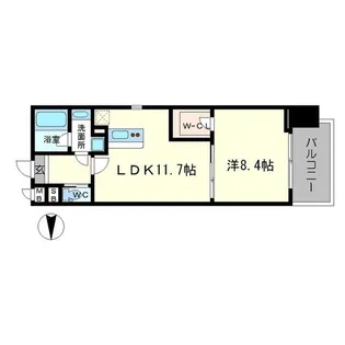 1LDKの間取り画像