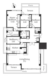 NISHINO HOUSE【1階】の間取り