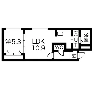 シティコート豊平【4階】の間取り