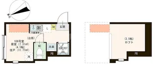 ヴェローナ平井【1階】の間取り