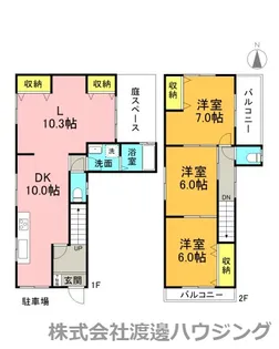 兵庫県尼崎市開明町1【一戸建】の間取り