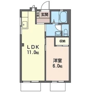 ハイツリーベントII【2階】の間取り