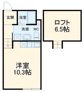 コンフォルト黒砂【1階】の間取り