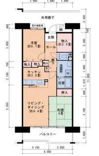 酉島リバーサイドヒルなぎさ街【8階】の間取り