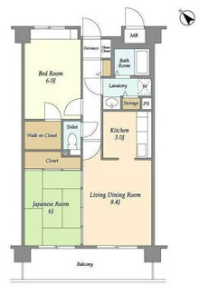 クリサンテーム妙典【3階】の間取り