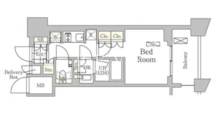 東京都中央区日本橋馬喰町1【マンション】の間取り