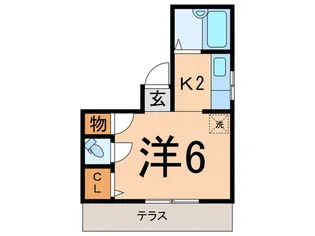 森田アパ-ト【1階】の間取り