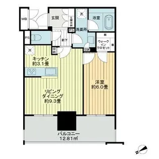 新潟県新潟市中央区万代2【マンション】の間取り