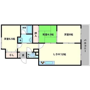 3LDKの間取り画像