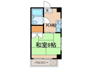 川島ハイツ【3階】の間取り