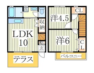 クラージュの間取り