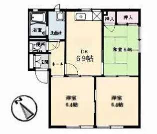 メゾン・ノリ【1階】の間取り