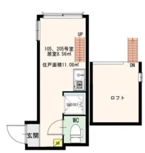 マノンフラット浅草橋【2階】の間取り