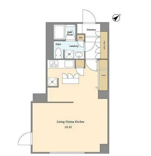 東京都港区南麻布1【マンション】の間取り