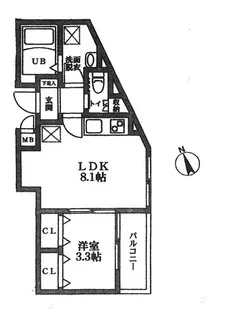 ガーテ中落合【2階】の間取り