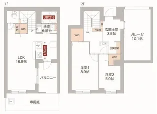 Novemしらとり台【2階】の間取り