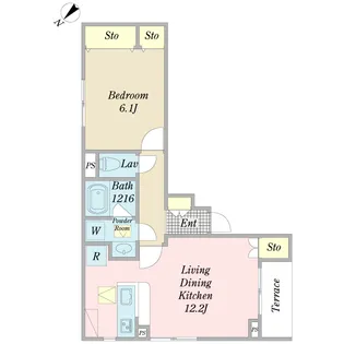 フェリス【1階】の間取り