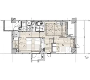 東京都港区西麻布2【マンション】の間取り