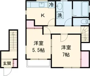 フォレストサイド【2階】の間取り
