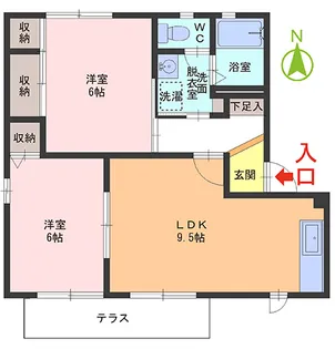 アザレアガーデン C棟【1階】の間取り