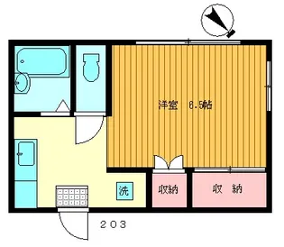 メゾン諏訪山【2階】の間取り