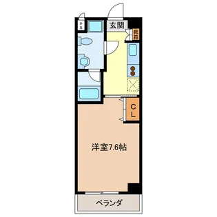 エイムオーエス島崎町マンション【2階】の間取り