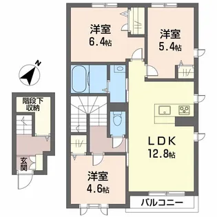 シャーメゾン瀬戸【2階】の間取り
