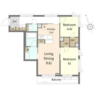 プレーヌ・リュヌ【3階】の間取り