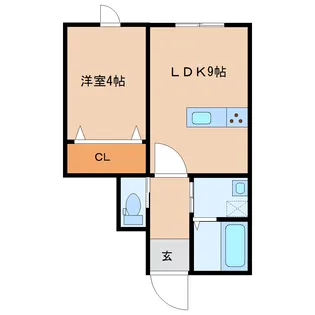 セラヴィ【1階】の間取り
