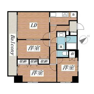 メゾン・ド・ヴィレ白金台【11階】の間取り