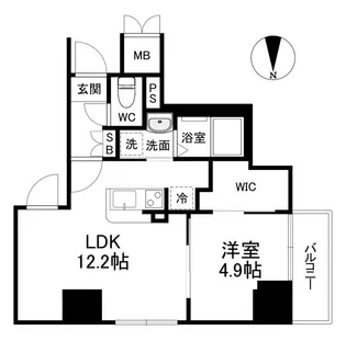 ファステート京都堀川スクエア【6階】の間取り